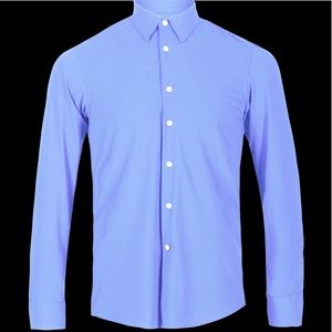 Men’s blue button down shirt